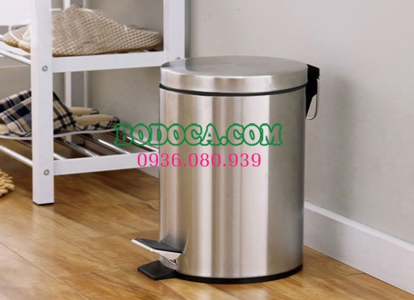 Thùng rác inox đạp chân 5L hàng chính hãng