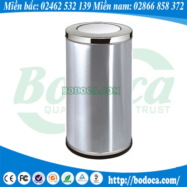 Thùng rác inox nắp lật giá rẻ BYH-104B