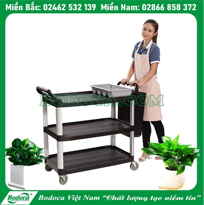 Xe đẩy phục vụ nhà hàng khách sạn nhập khẩu - giá rẻ số 1